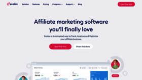 What Scaleo.io website looked like in 2022 (1 year ago)