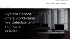 What Systemsensor.com website looked like in 2022 (1 year ago)