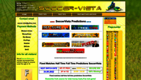 What Soccer-vista.com website looked like in 2022 (1 year ago)