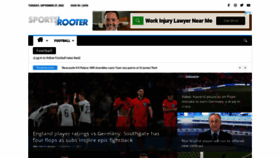 What Sportsrooter.com website looked like in 2022 (1 year ago)