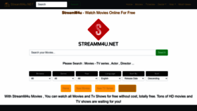 What Streamm4u.net website looked like in 2022 (1 year ago)