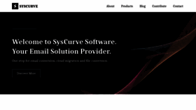 What Syscurve.com website looked like in 2022 (1 year ago)