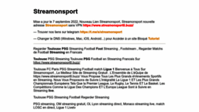 What Streamonsport.net website looked like in 2022 (3 years ago)
