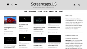 What Screencaps.us website looked like in 2022 (3 years ago)
