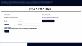 What Stantonb2b.com website looked like in 2022 (1 year ago)