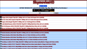What Skymovieshd.in website looked like in 2022 (1 year ago)
