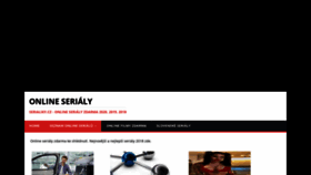 What Serialiky.cz website looked like in 2022 (1 year ago)