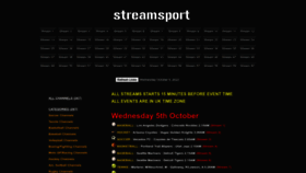 What Streamsport.eu website looked like in 2022 (1 year ago)
