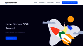 What Serverssh.net website looked like in 2022 (1 year ago)