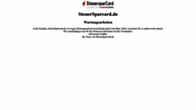 What Steuersparcard.de website looked like in 2022 (1 year ago)