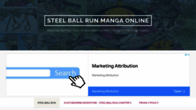 What Steel-ball-run.com website looked like in 2022 (1 year ago)