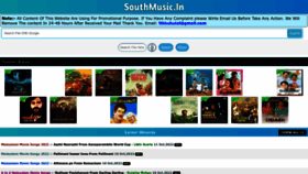 What Southmusic.in website looked like in 2022 (1 year ago)