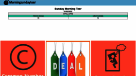 What Sundaymorningteer.com website looked like in 2022 (1 year ago)
