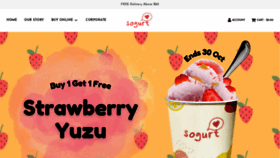 What Sogurt.com.sg website looked like in 2022 (1 year ago)