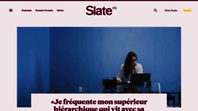 What Slate.fr website looked like in 2022 (1 year ago)
