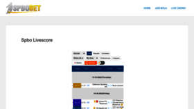What Spbo.asia website looked like in 2022 (1 year ago)