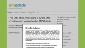 What Smsgott.de website looked like in 2022 (1 year ago)