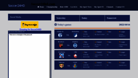 What Soccer24hd.com website looked like in 2022 (1 year ago)