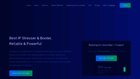 What Stressbot.io website looked like in 2022 (1 year ago)