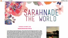 What Sarahnadetheworld.com website looked like in 2022 (1 year ago)