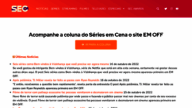 What Seriesemcena.com.br website looked like in 2022 (1 year ago)
