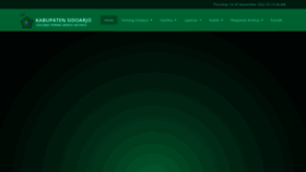 What Sidoarjokab.go.id website looked like in 2022 (1 year ago)