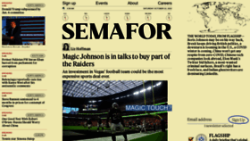 What Semafor.com website looked like in 2022 (1 year ago)