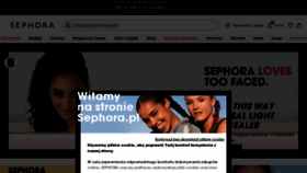 What Sephora.pl website looked like in 2022 (1 year ago)