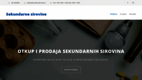 What Sekundarnesirovine.rs website looked like in 2022 (2 years ago)