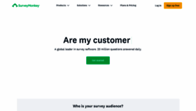 What Surveymonkey.net website looked like in 2022 (1 year ago)