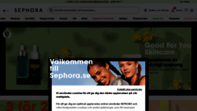 What Sephora.se website looked like in 2022 (1 year ago)