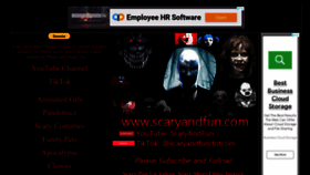 What Scaryandfun.com website looked like in 2022 (1 year ago)