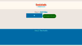 What Sosialads.com website looked like in 2022 (1 year ago)