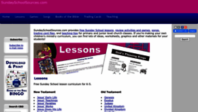 What Sundayschoolsources.com website looked like in 2022 (1 year ago)