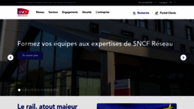 What Sncf-reseau.fr website looked like in 2022 (1 year ago)