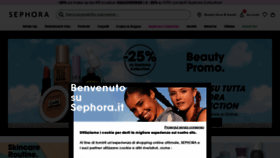 What Sephora.it website looked like in 2022 (1 year ago)