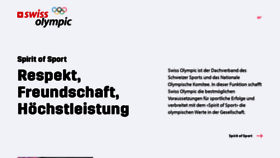 What Swissolympic.ch website looked like in 2022 (1 year ago)