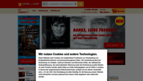 What Superillu-shop.de website looked like in 2022 (1 year ago)