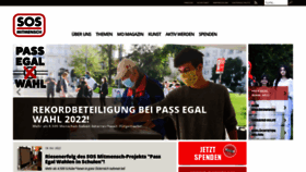 What Sosmitmensch.at website looked like in 2022 (1 year ago)