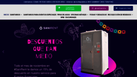 What Sanirent.com.mx website looked like in 2022 (1 year ago)