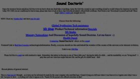 What Sounddoctorin.com website looked like in 2022 (1 year ago)