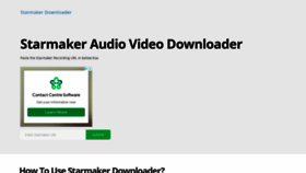 What Starmakerdownloader.com website looked like in 2022 (1 year ago)