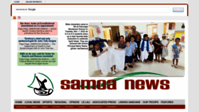 What Samoanews.com website looked like in 2022 (1 year ago)