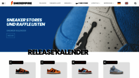 What Snkrempire.com website looked like in 2022 (2 years ago)