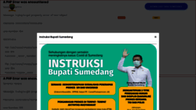 What Sumedangkab.go.id website looked like in 2022 (1 year ago)