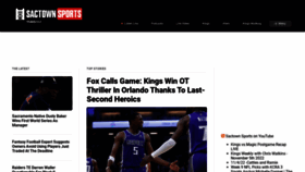 What Sactownsports.com website looked like in 2022 (1 year ago)