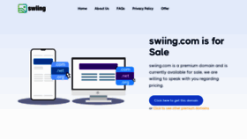 What Swiing.com website looked like in 2022 (1 year ago)