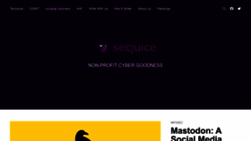 What Secjuice.com website looked like in 2022 (1 year ago)