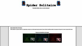 What Spidersolitaire.org website looked like in 2022 (1 year ago)