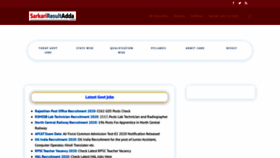 What Sarkariresultadda.com website looked like in 2022 (1 year ago)
